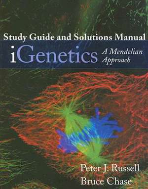 iGenetics Study Guide and Solutions Manual: A Mendelian Approach de Peter J. Russell