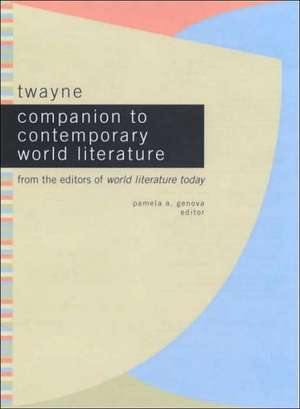 Twayne Companion to Contmpry W de Gale Group