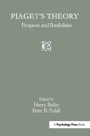 Piaget's Theory: Prospects and Possibilities de Harry Beilin