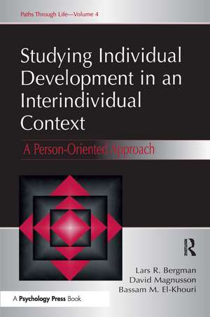 Studying individual Development in An interindividual Context: A Person-oriented Approach de Lars R. Bergman