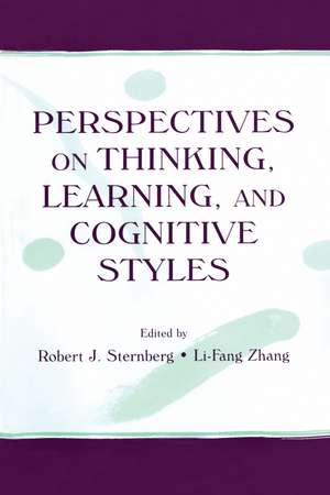 Perspectives on Thinking, Learning, and Cognitive Styles de Robert J. Sternberg