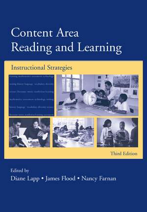 Content Area Reading and Learning: Instructional Strategies, 3rd Edition de Diane Lapp