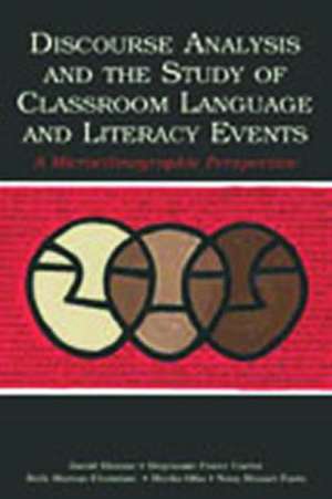 Discourse Analysis and the Study of Classroom Language and Literacy Events: A Microethnographic Perspective de David Bloome