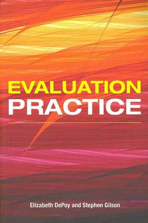 Evaluation Practice: How To Do Good Evaluation Research In Work Settings de Elizabeth DePoy