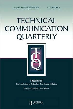 Communication Technology Transfer&Diffusion Tcq 15#3 de Nancy W. Coppola