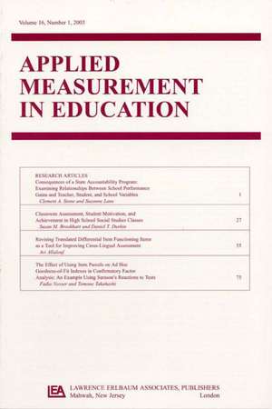 Advances in Computerized Scoring of Complex Item Formats: A Special Issue of Applied Measurement in Education de Brian E. Clauser