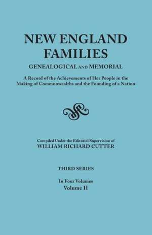 New England Families de William Richard Cutter