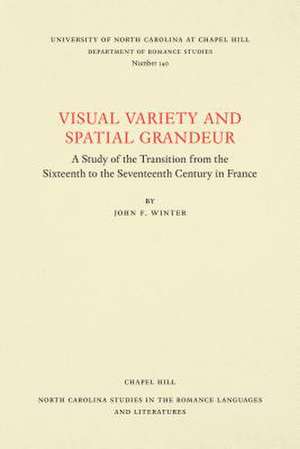 Visual Variety and Spatial Grandeur de John F. Winter