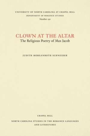 Clown at the Altar de Judith Morganroth Schneider