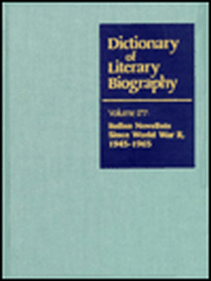 Dictionary of Literary Biography: Italian Novelists Since WW II de Layman