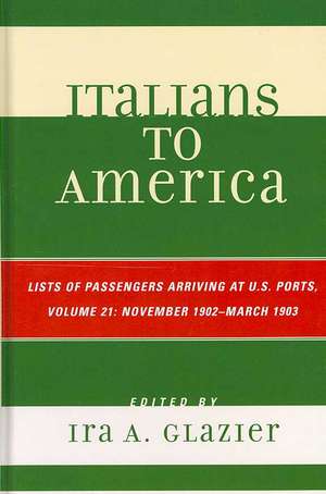 Italians to America, Volume 21