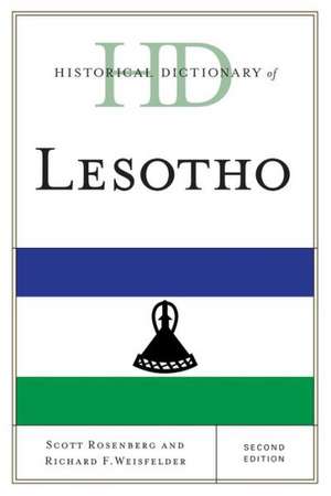 Historical Dictionary of Lesotho de Scott Rosenberg