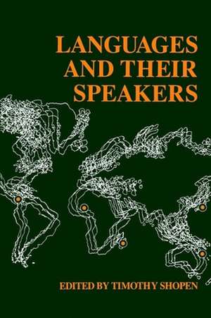 Languages and Their Speakers de Timothy Shopen