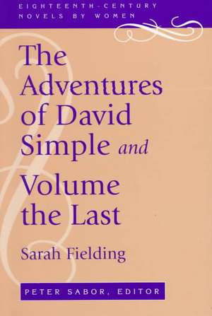 Adventures of David Simple-Pa de Sarah Fielding