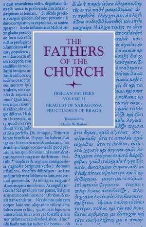 Iberian Fathers, Volume 2 de Braulio of Saragossa