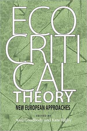 Ecocritical Theory de Axel Goodbody