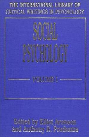 Social Psychology (Vol. 1) de Elliot Aronson