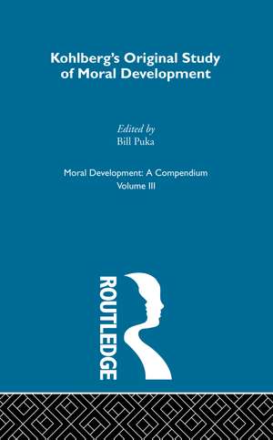 Kohlberg's Orginal Study of Moral Development de Bill Puka