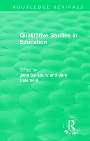 Qualitative Studies in Education (1995) de Jane Salisbury