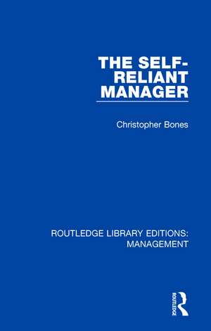 The Self-Reliant Manager de Christopher Bones