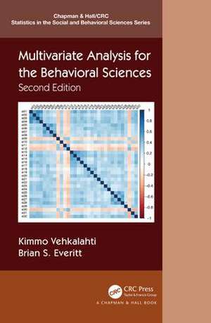 Multivariate Analysis for the Behavioral Sciences, Second Edition de Kimmo Vehkalahti