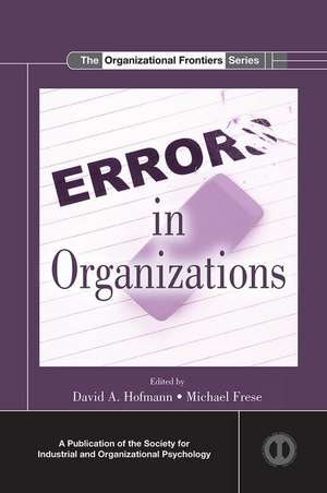 Errors in Organizations de David A. Hofmann