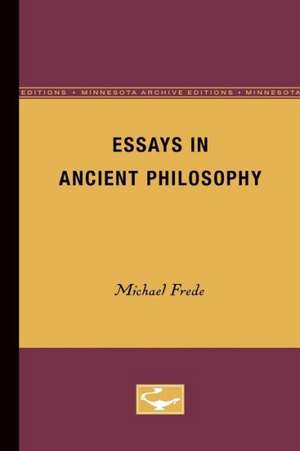 Essays in Ancient Philosophy de Michael Frede