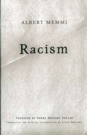 Racism de Albert Memmi