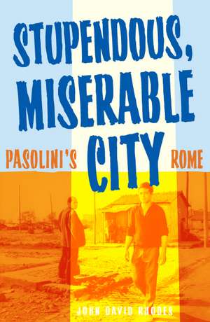 Stupendous, Miserable City: Pasolini’s Rome de John David Rhodes