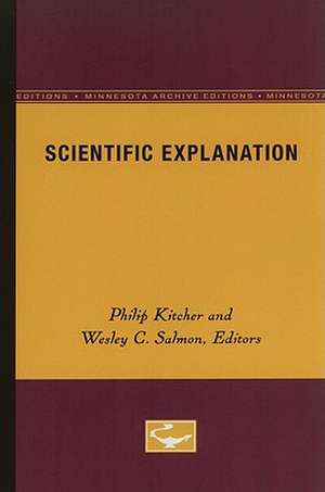 Scientific Explanation de Philip Kitcher