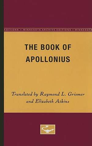 The Book of Apollonius de Raymond L. Grismer