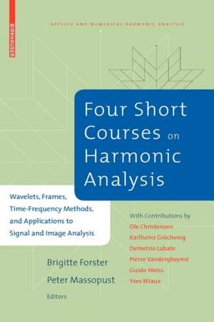 Four Short Courses on Harmonic Analysis: Wavelets, Frames, Time-Frequency Methods, and Applications to Signal and Image Analysis de Brigitte Forster