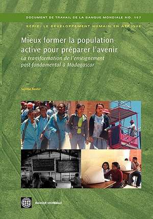 Mieux Former La Population Active Pour Preparer L'Avenir: La Transformation de L'Enseignement Post-Fondamental a Madagascar de Sajitha Bashir