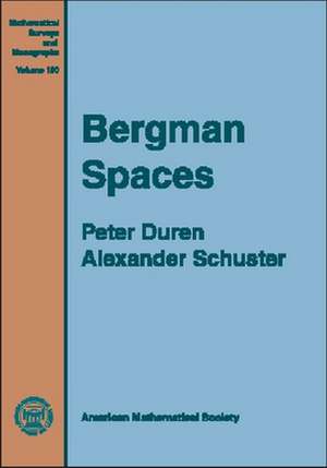 Bergman Spaces de Peter Duren