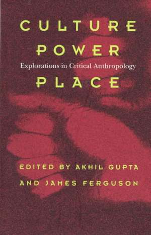 Culture, Power, Place – Explorations in Critical Anthropology de Akhil Gupta