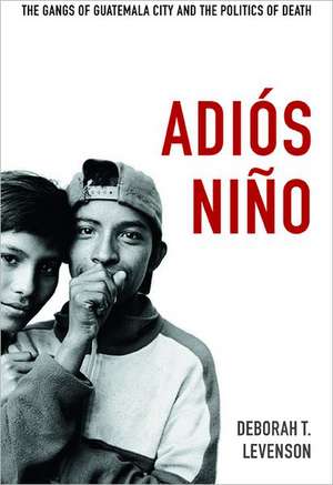 Adiós Niño – The Gangs of Guatemala City and the Politics of Death de Deborah T. Levenson