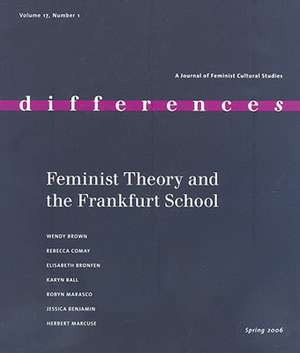 Feminist Theory and the Frankfurt School de Rebecca Comay