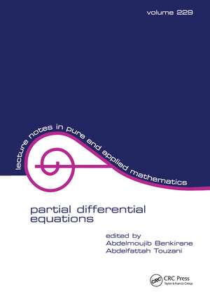 Partial Differential Equations de Abdelmoujib Benkirane