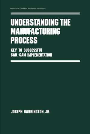 Understanding the Manufacturing Process: Key to Successful Cad/cam Implementation de Harrington