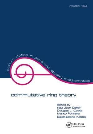 Commutative Ring Theory de Paul-Jean Cahen