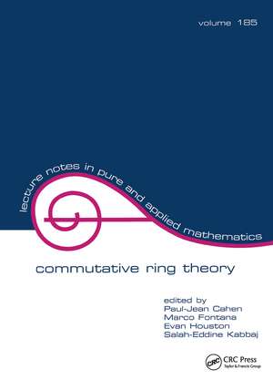 Commutative Ring Theory: Proceedings of the Ii International Conference de Paul-Jean Cahen