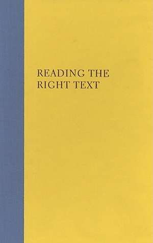 Reading the Right Text: An Anthology of Contemporary Chinese Drama de Xiaomei Chen