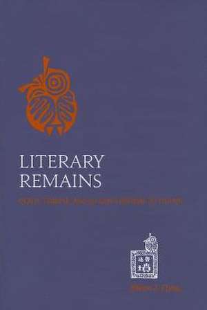 Literary Remains: Death, Trauma, and Lu Xun's Refusal to Mourn de Eileen J. Cheng