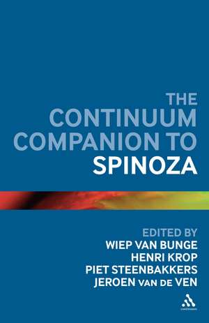 Continuum Companion to Spinoza de Professor Wiep van Bunge