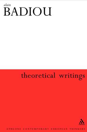 Theoretical Writings de Ray Brassier