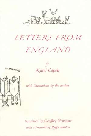 Letters from England de Karel Capek