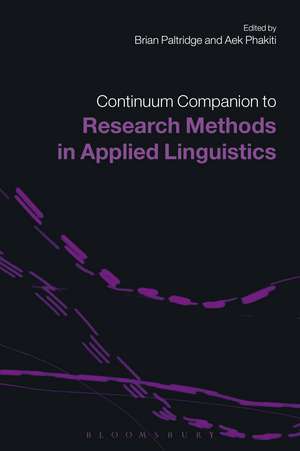 Continuum Companion to Research Methods in Applied Linguistics de Brian Paltridge