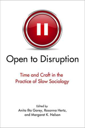 Open to Disruption: Time and Craft in the Practice of Slow Sociology de Prof. Garey, Anita Ilta