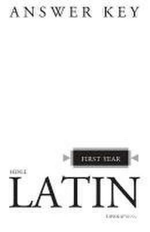 Henle Latin First Year Answer Key de Robert J. Henle