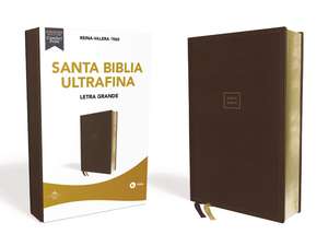 Reina Valera 1960 Santa Biblia Ultrafina Letra Grande, Leathersoft, Café, Interior a dos colores de Vida